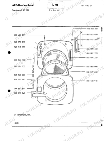 Взрыв-схема посудомоечной машины Rondo (N Rn) RONDOROYAL LV 808 - Схема узла Section3